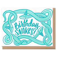 Birthday Snakes Greeting Card