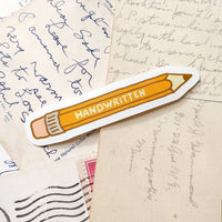 Handwritten Pencil Vinyl Sticker