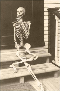 Postcard PH-203 Skeleton Posed for Joke Picture