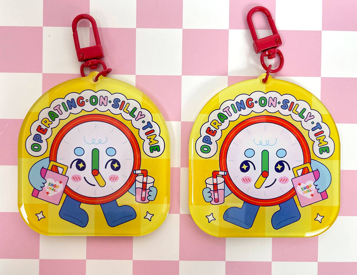 Operating on Silly Time Acrylic Keychain | Kidcore
