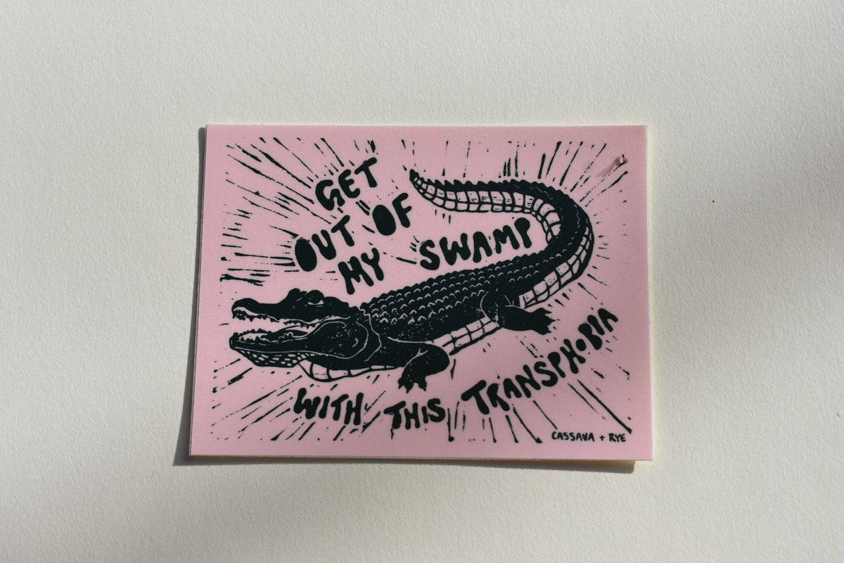 Trans Rights Gator Sticker