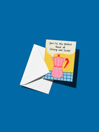 Perfect Blend Coffee Greeting Card Love & Friendship Card