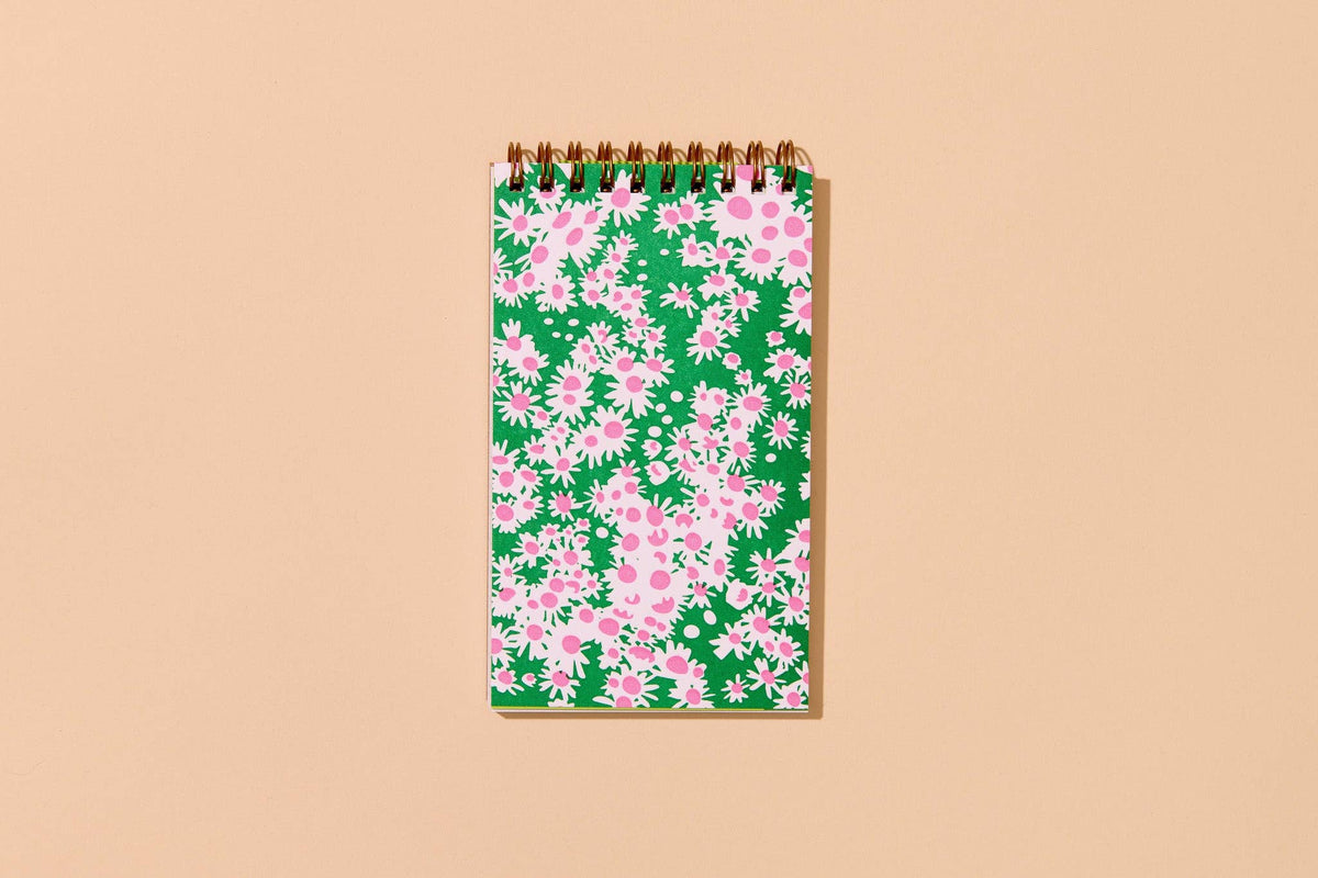Aster Wildflower Letterpress Spiral Pocket Size Notebook - Mothers Day,Ants Letterpress Pocket Size Spiral Notebook -Fathers Day Gift Mothers Day Spring Easter