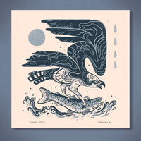 Fishing Osprey - 8x8 Nature Wilderness Art Print