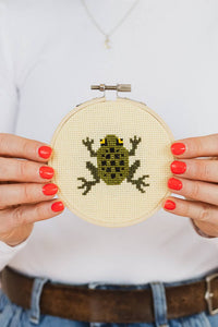 Frog Cross Stitch Kit