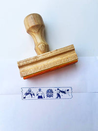 Luchador washi tape rubber stamp Mexican wrestler tape stamp