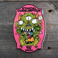 Ethical Consumption Vinyl Sticker
