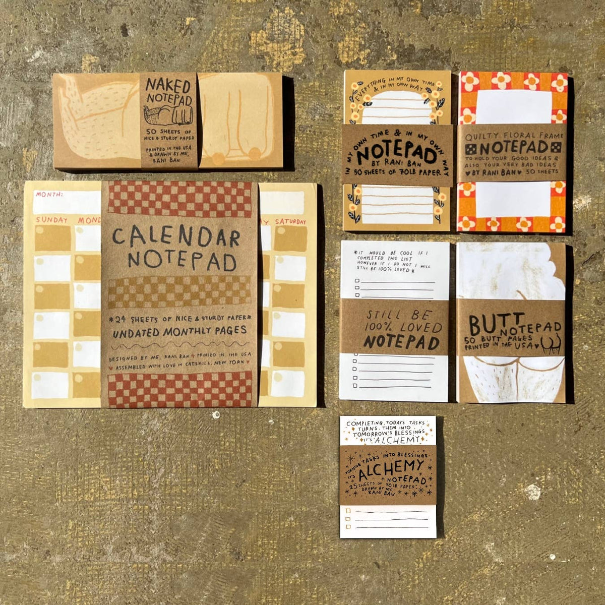 QUILTY FLORAL FRAME Notepad