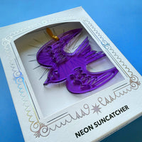 Sparrow Neon Suncatcher