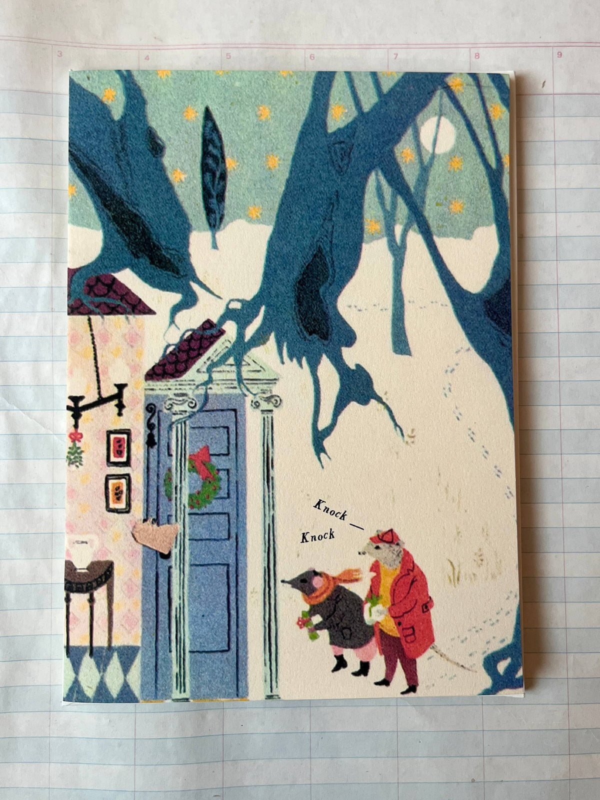 The Badger's Visit Holiday Card