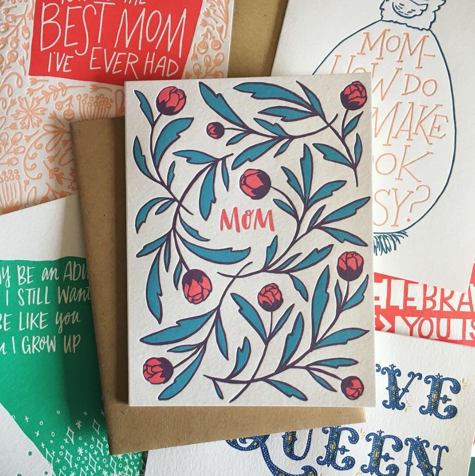 Mom Flowers Greeting Card