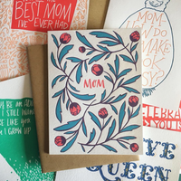 Mom Flowers Greeting Card