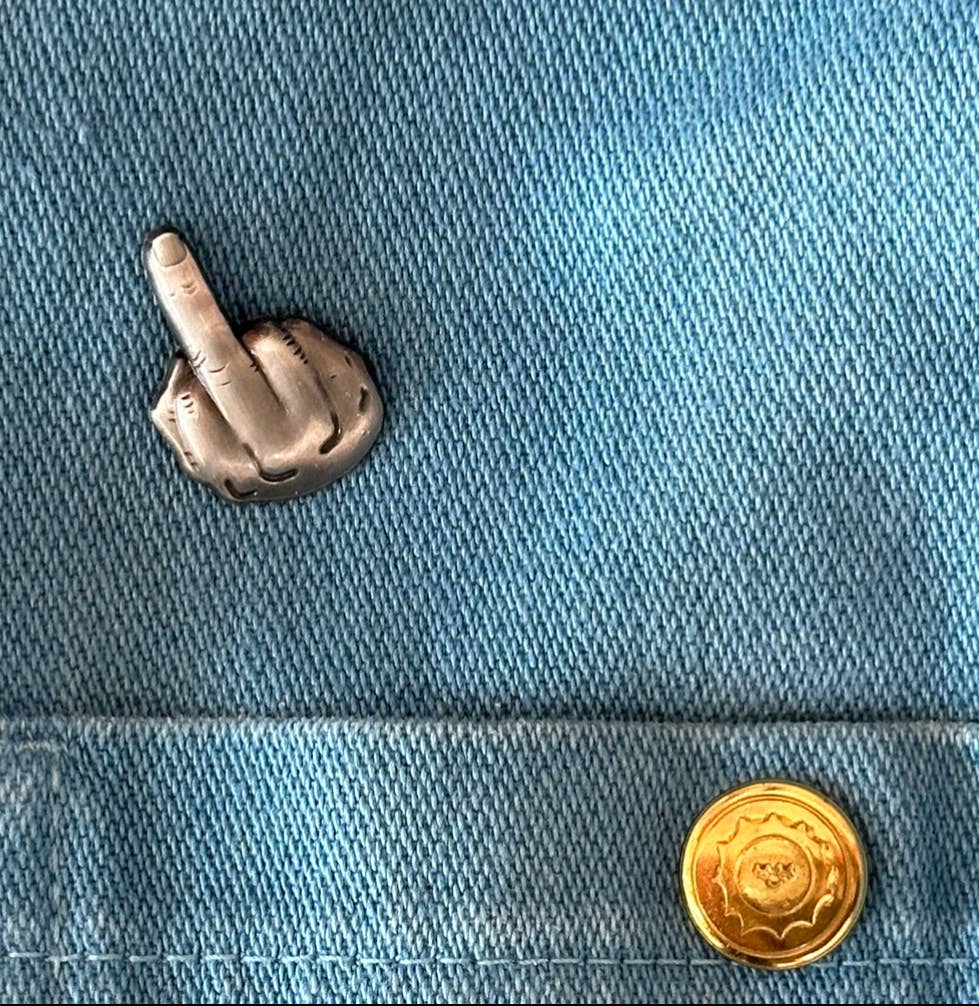 Middle Pin Middle Finger Pin – Dear Ollie