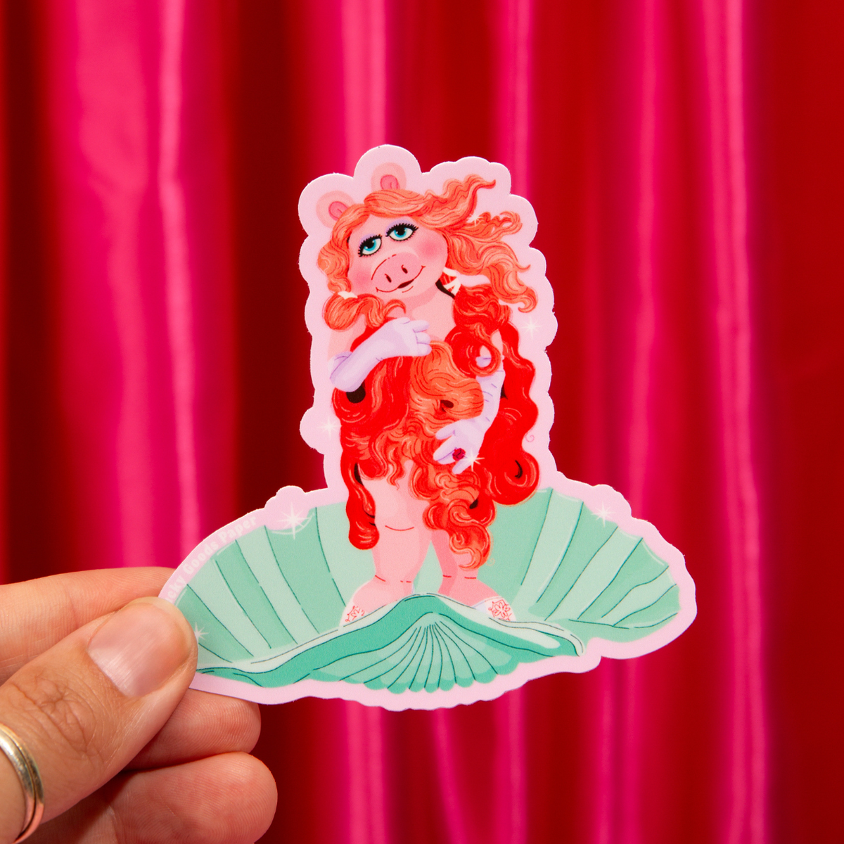 Piggy Goddess – Matte Vinyl Sticker