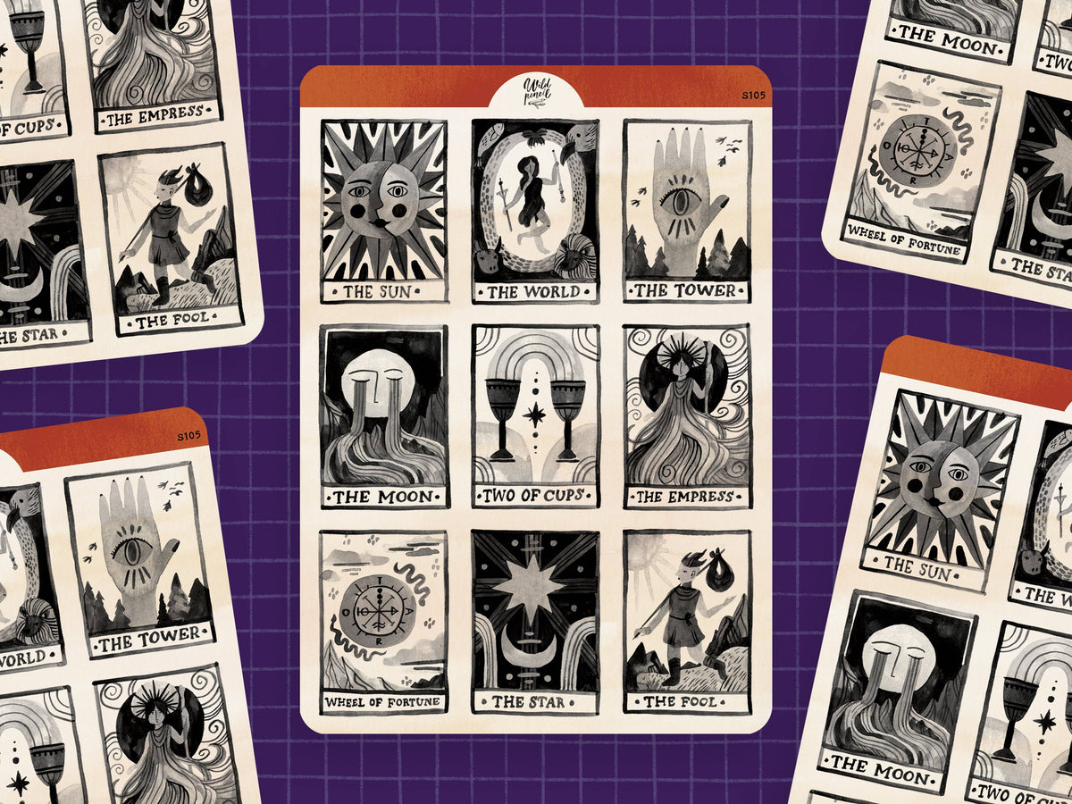 Sticker Sheet — Tarot Cards
