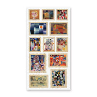 Abstract Art Stamps Sticker Sheet