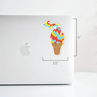 Superman Ice Cream Michigan Sticker
