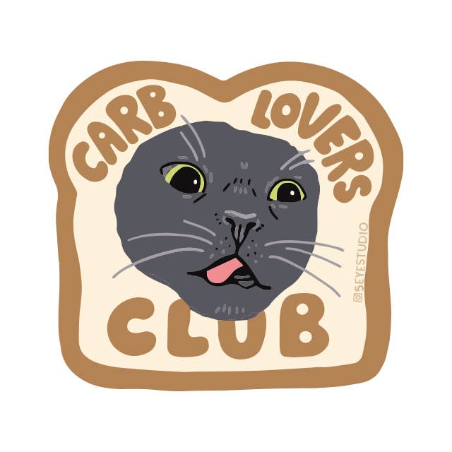 Carb Lovers Club Diecut Vinyl Sticker – Dear Ollie