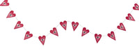 6ft Paper Garland, evil eye/heart