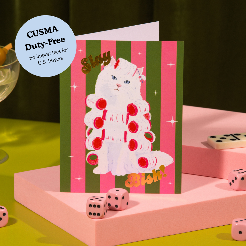 Slay Bish Kitty – Foil Friendship ✿ Encouragement Card