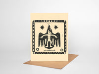 Just Be– Blank Greeting Card Nature Illustration 