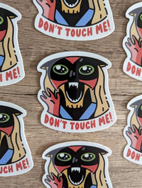 Don't Touch Me - Cute Funny Brak 90s - Sticker