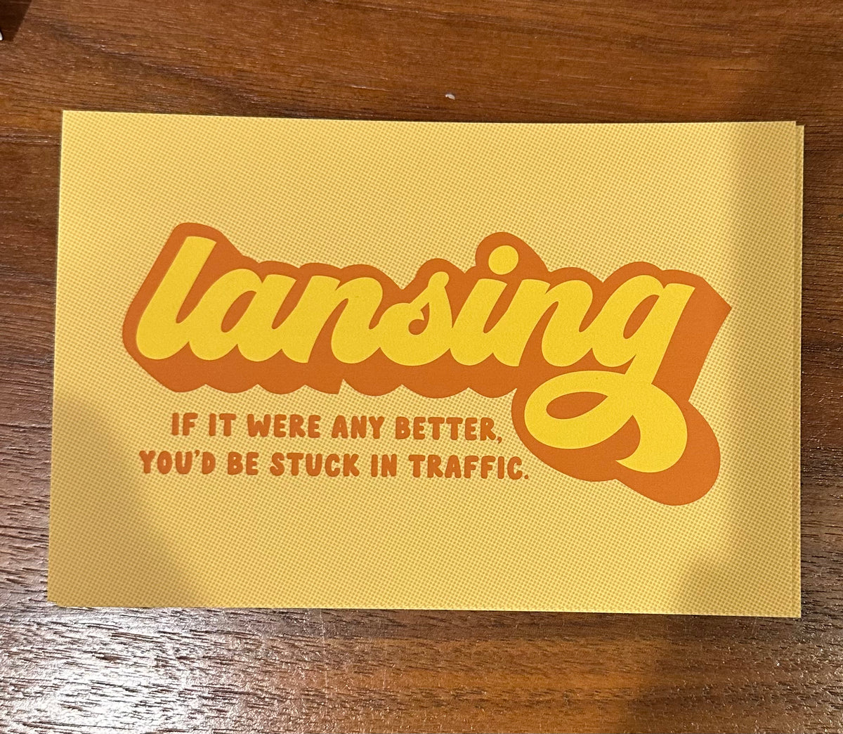 Stuck in Traffic  - Postcard