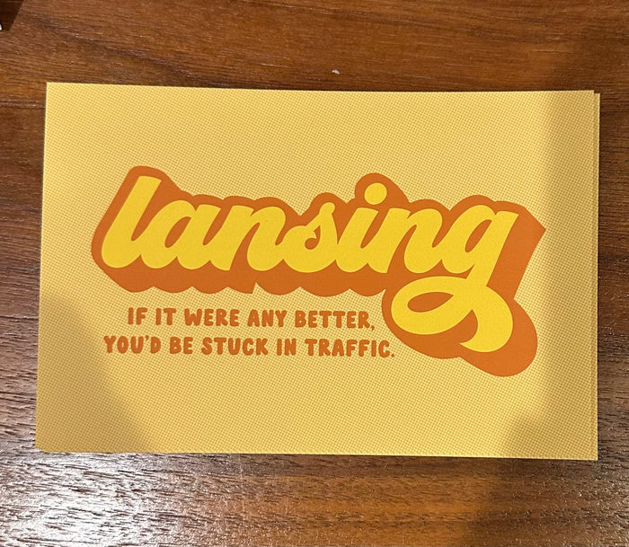 Stuck in Traffic  - Postcard