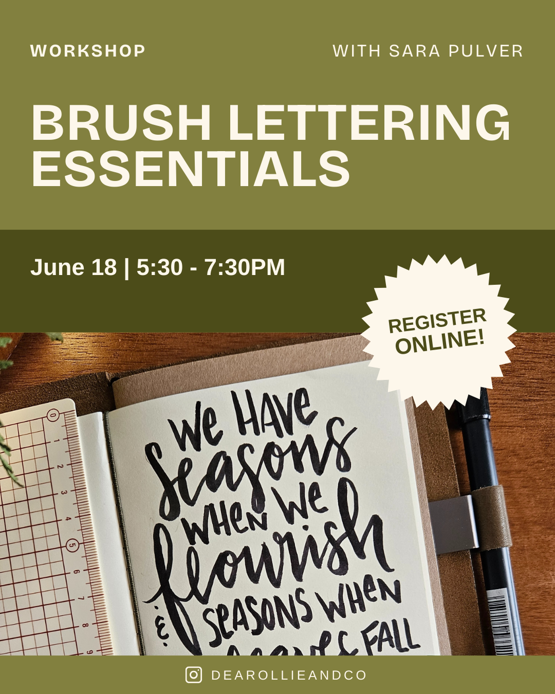 Brush Lettering Essentials | June 18