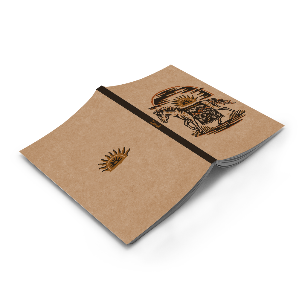 RaycoDesign — Wild West Kraft Classic Layflat Notebook