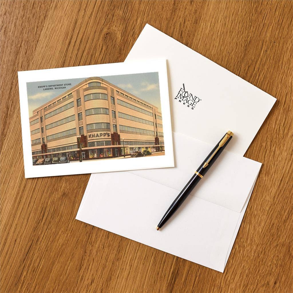 Greeting Card MI-296 Knapps Department Store, Lansing