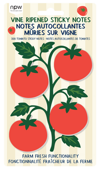 Vine Ripened Tomato Sticky Notes - 4 Pack