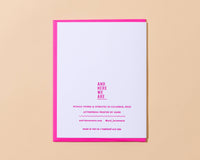 Belated Sympathy Rambling Letterpress Greeting Card- Made in USA