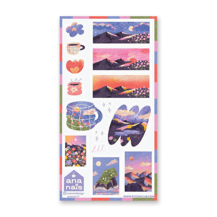 Magical Mountain Views Sticker Sheet