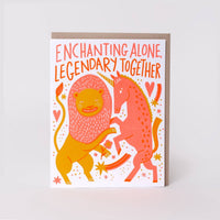 Wedding Legendary Together Letterpress Greeting Card by Hello!Lucky