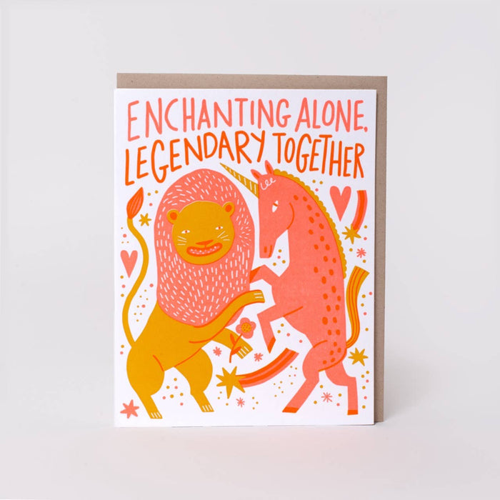 Wedding Legendary Together Letterpress Greeting Card by Hello!Lucky