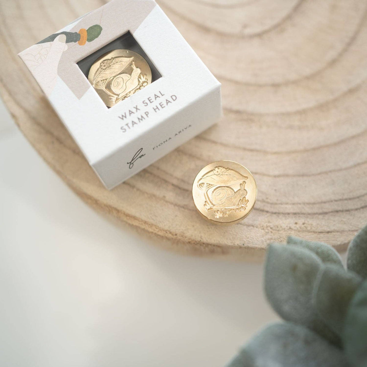 Snail & Ladybug wax seal stamp, wax seal kit or stamp head