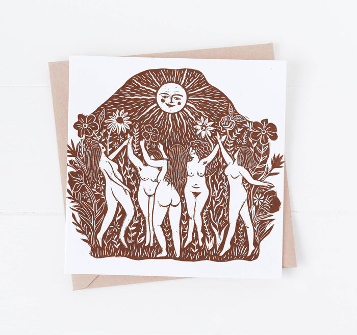 Sundance Card, pagan, autumnal, solstice, sun, warm