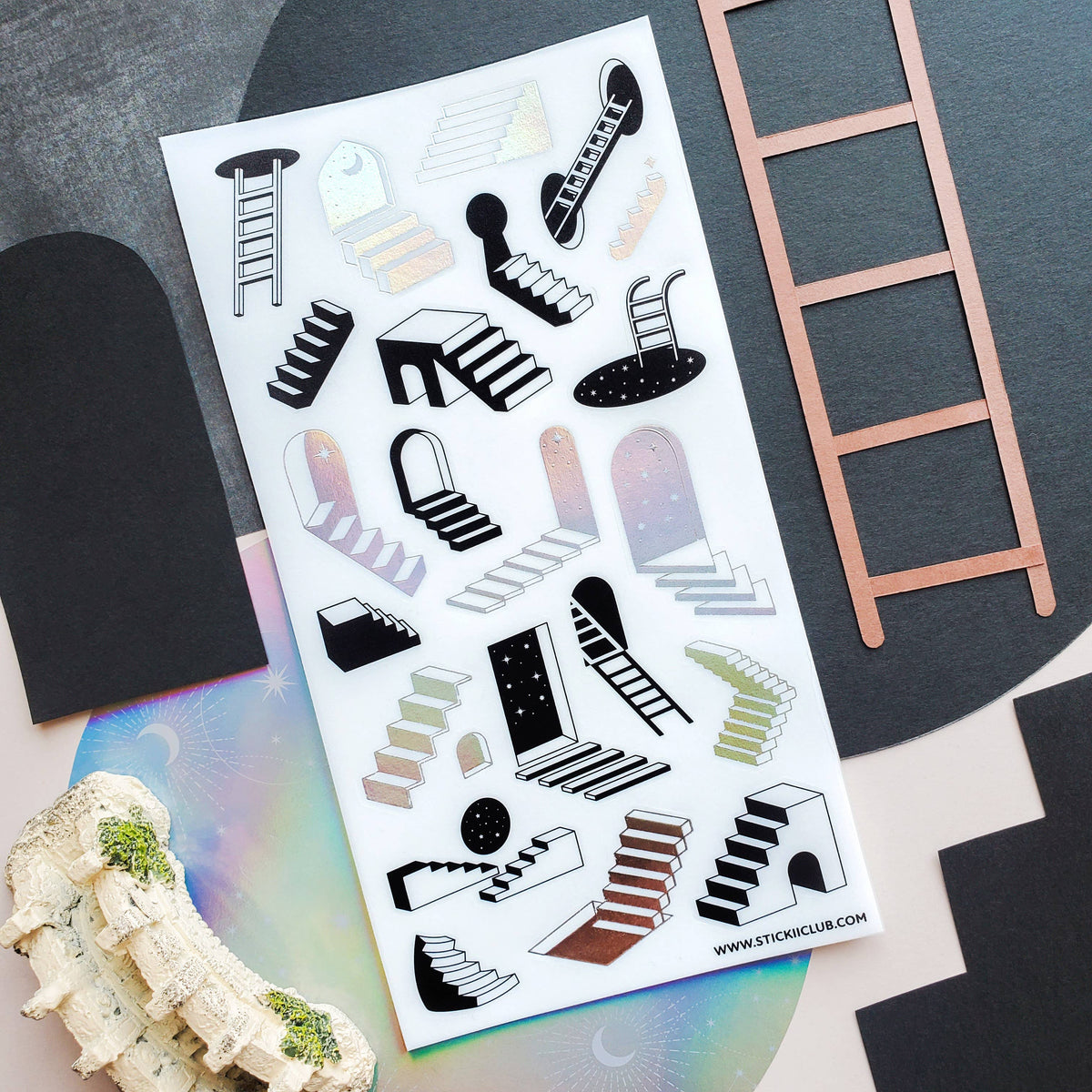 Stairways to Everywhere Sticker Sheet