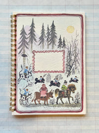 Folksy Forest Scene Notebooks