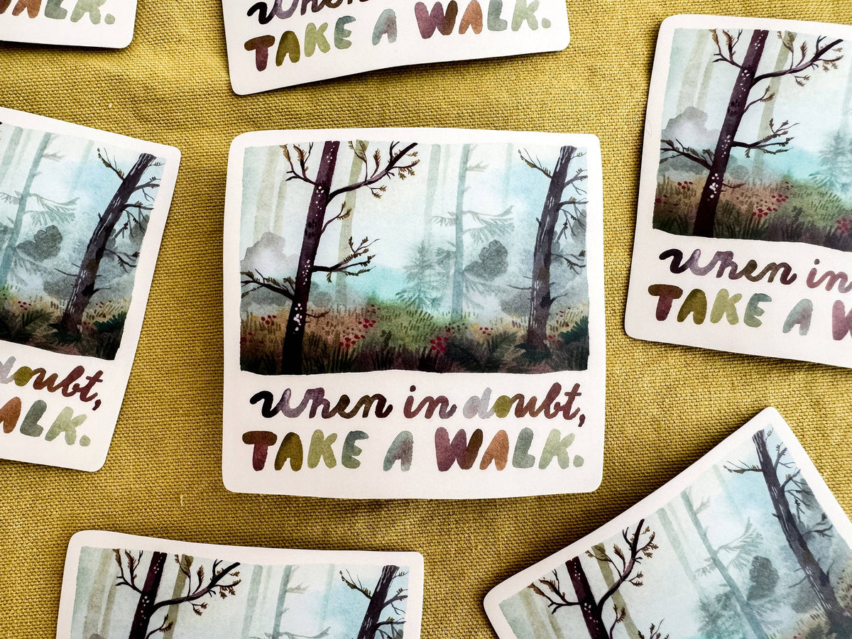 Vinyl Sticker — Take A Walk
