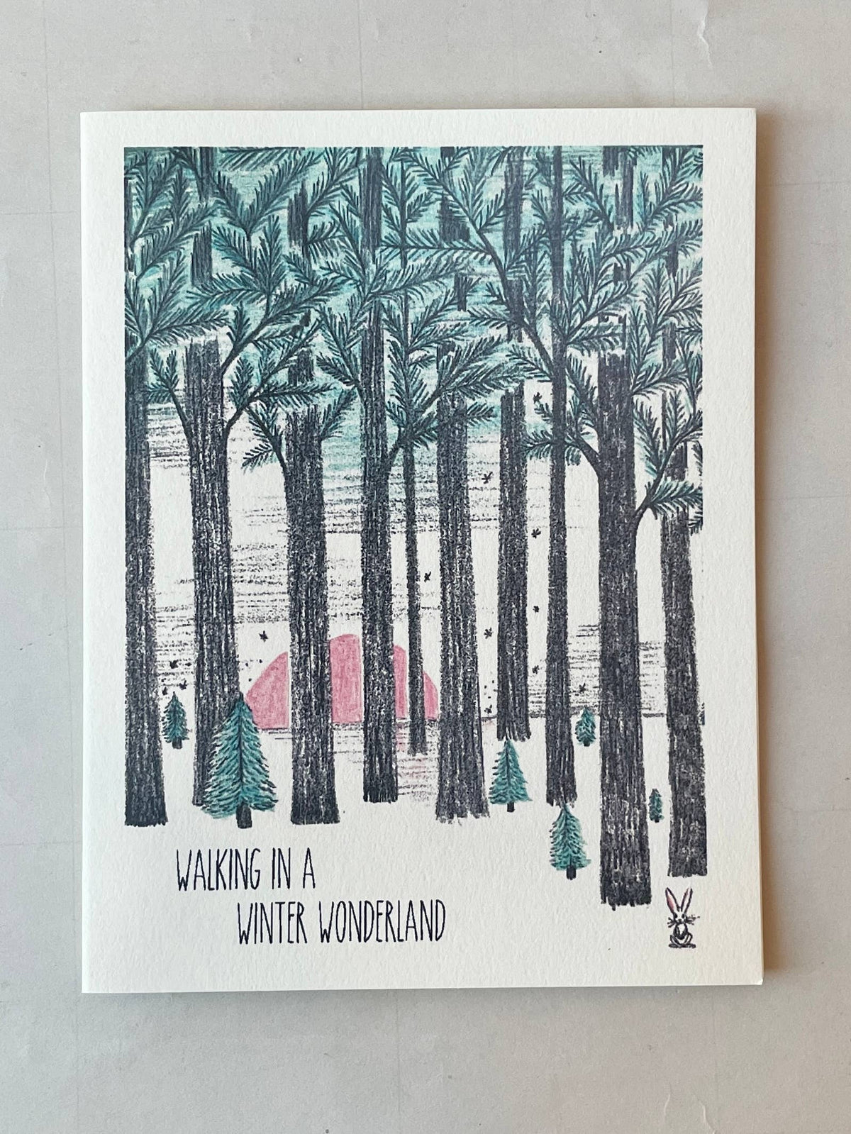 Winter Wonderland of Trees Holiday Card