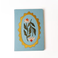 Daisy Frame Hardbound Embroidered Notebook Journal