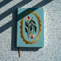Daisy Frame Hardbound Embroidered Notebook Journal