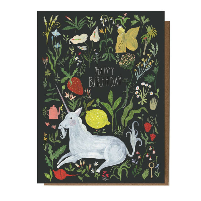 Happy Birthday Unicorn Greeting Card