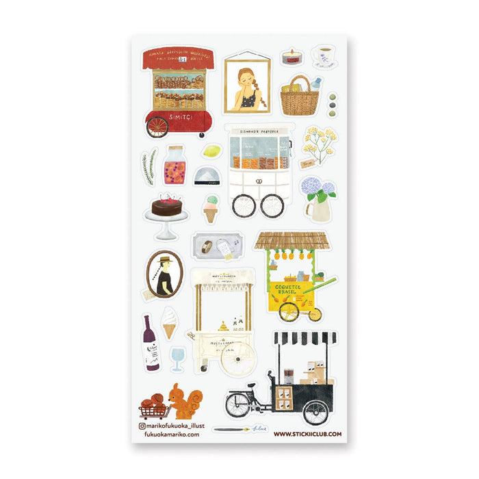 Street Vendor Delights Sticker Sheet