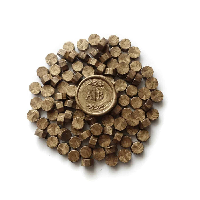 Bronze gold 100pcs sealing wax beads granules tablets pellet