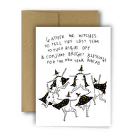 GATHER WE WITCHES Halloween Card