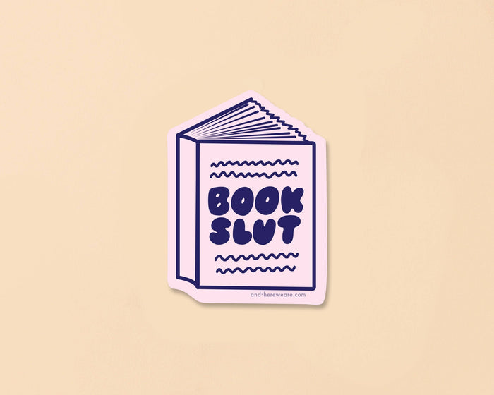 Book Slut Sticker - Reading, Literature - Fathers Day Gift Mothers Day Spring Easter