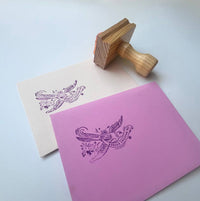 Kindly deliver dove rubber stamp snail mail lover pen pal